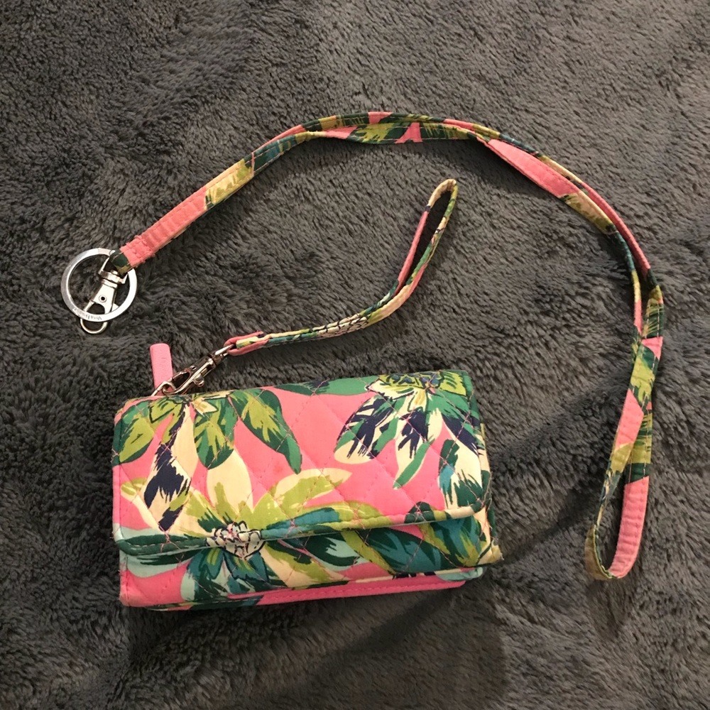 VERA BRADLEY WALLET AND LANYARD !